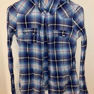 Mossimo Supply Co. plaid button down top
